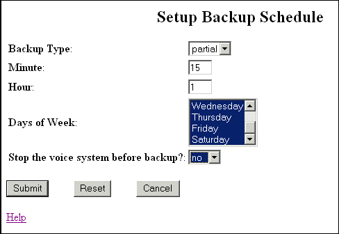 Schedule partial backup 2