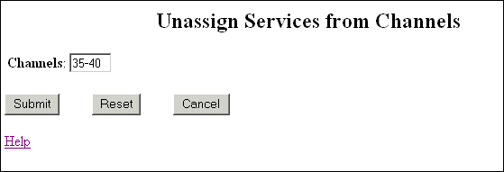 Unassign services