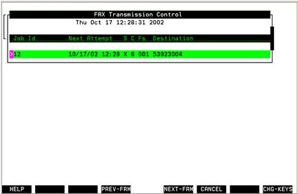FAX Transmission Control