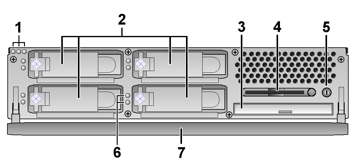 V240 front panel illustration