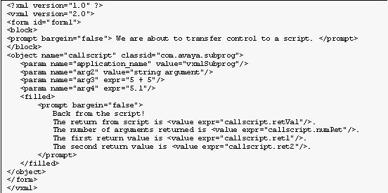 vxml script