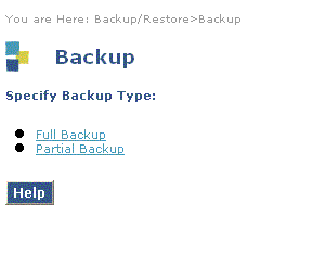 R2.0: Backup Entry screen