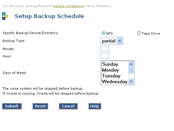 R2.0: scheduling backup partial
