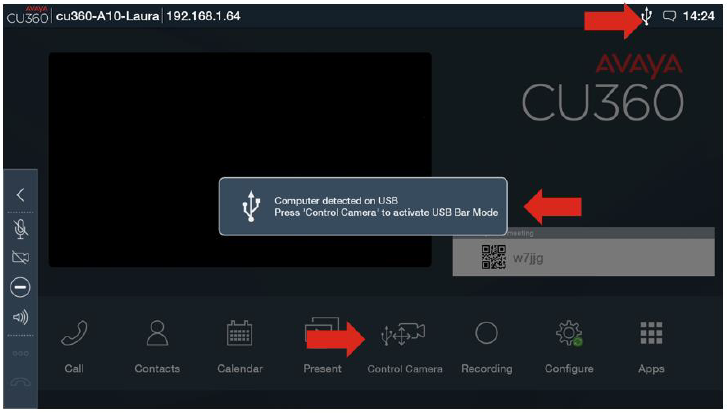Avaya Knowledge - Avaya CU-360 Collaboration Unit: How to use the device as  a USB Camera and Microphone